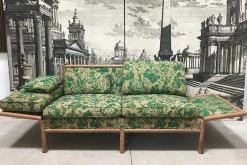 2-Sitzer Schlafsofa aus Bambus, 1960er
