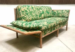 2-Sitzer Schlafsofa aus Bambus, 1960er
