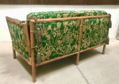 2-Sitzer Schlafsofa aus Bambus, 1960er