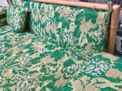 2-Sitzer Schlafsofa aus Bambus, 1960er