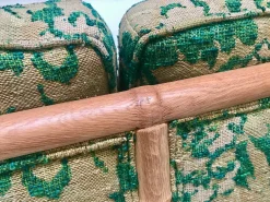 2-Sitzer Schlafsofa aus Bambus, 1960er