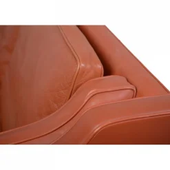 2213 3-Sitzer Sofa aus Cognacfarbenem Leder von Børge Mogensen, 1997