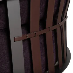 2-Sitzer Sofa aus Scarlett Stoff in Flieder, Aubergine und Violett mit Rollen von Poltrona Frau
