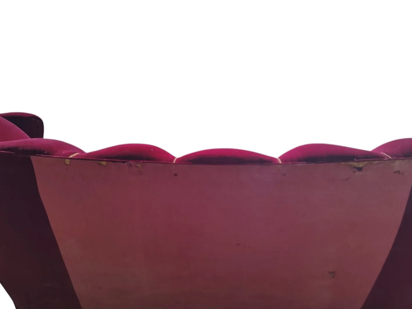 3-Sitzer Sofa und Sessel aus Samt, 1950er, 3er Set