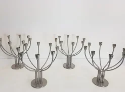 Skandinavischer Moderner Kerzenhalter aus Stahl von M. Hagberg für Ikea, 1970er