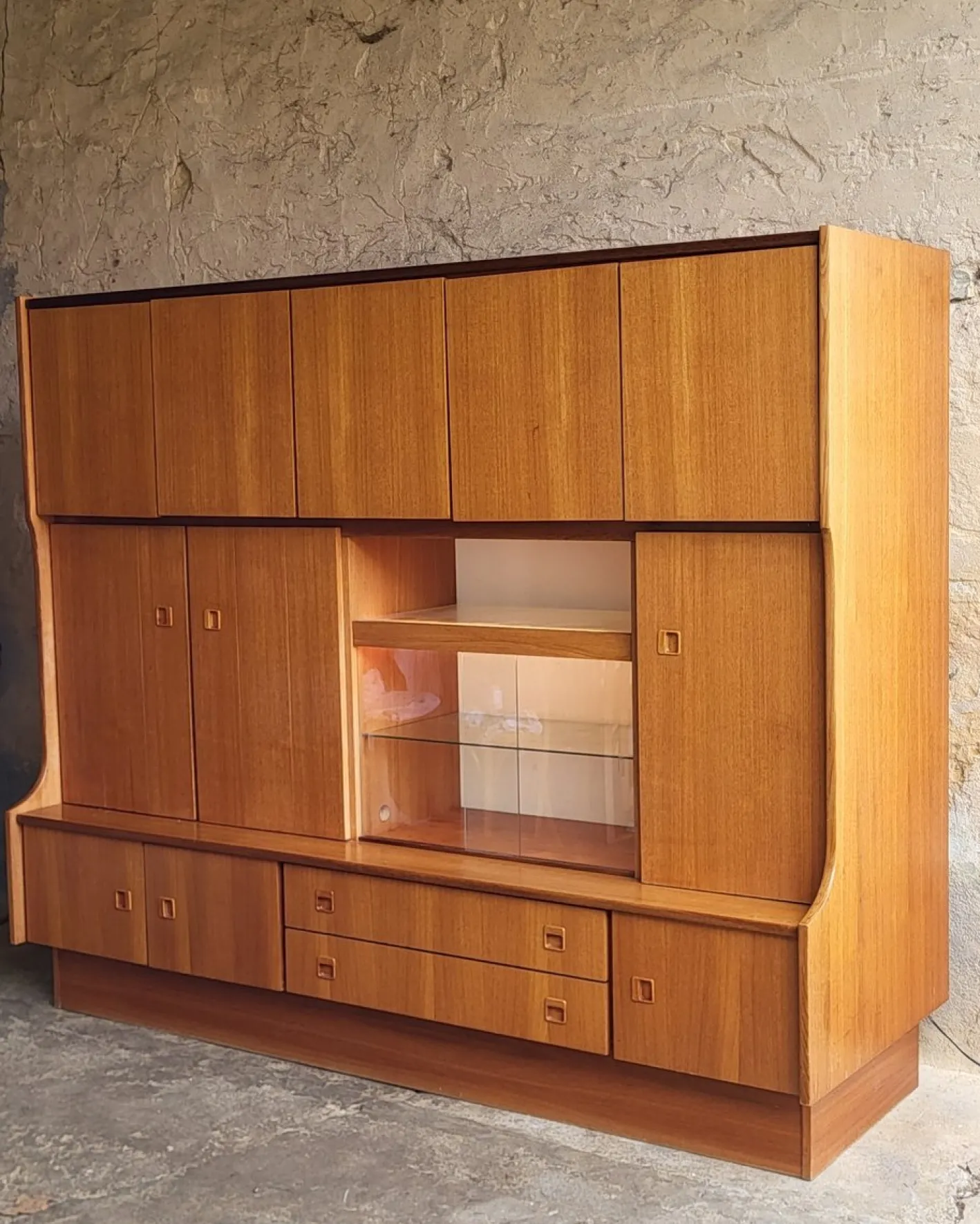 Skandinavisches Teak Buffet, 1970er