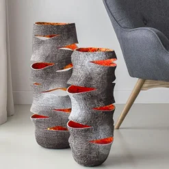 Skulpturale Vase oder hohe Laterne von Donatas Žukauskas