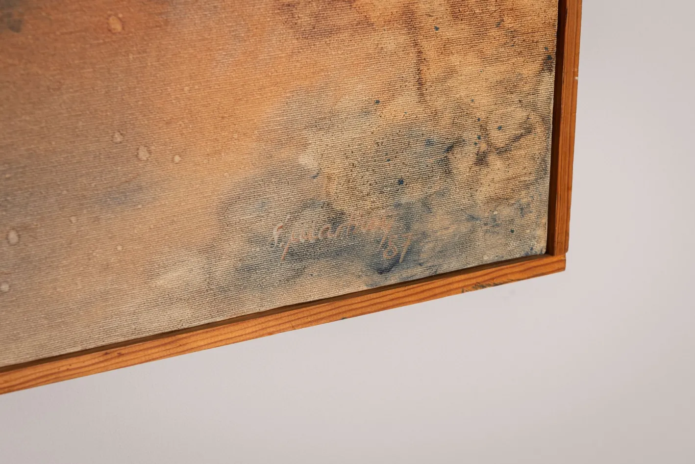 S. Martiny, Abstrakte Landschaft, 1987, Aquarell
