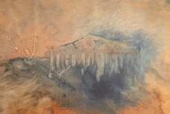 S. Martiny, Abstrakte Landschaft, 1987, Aquarell