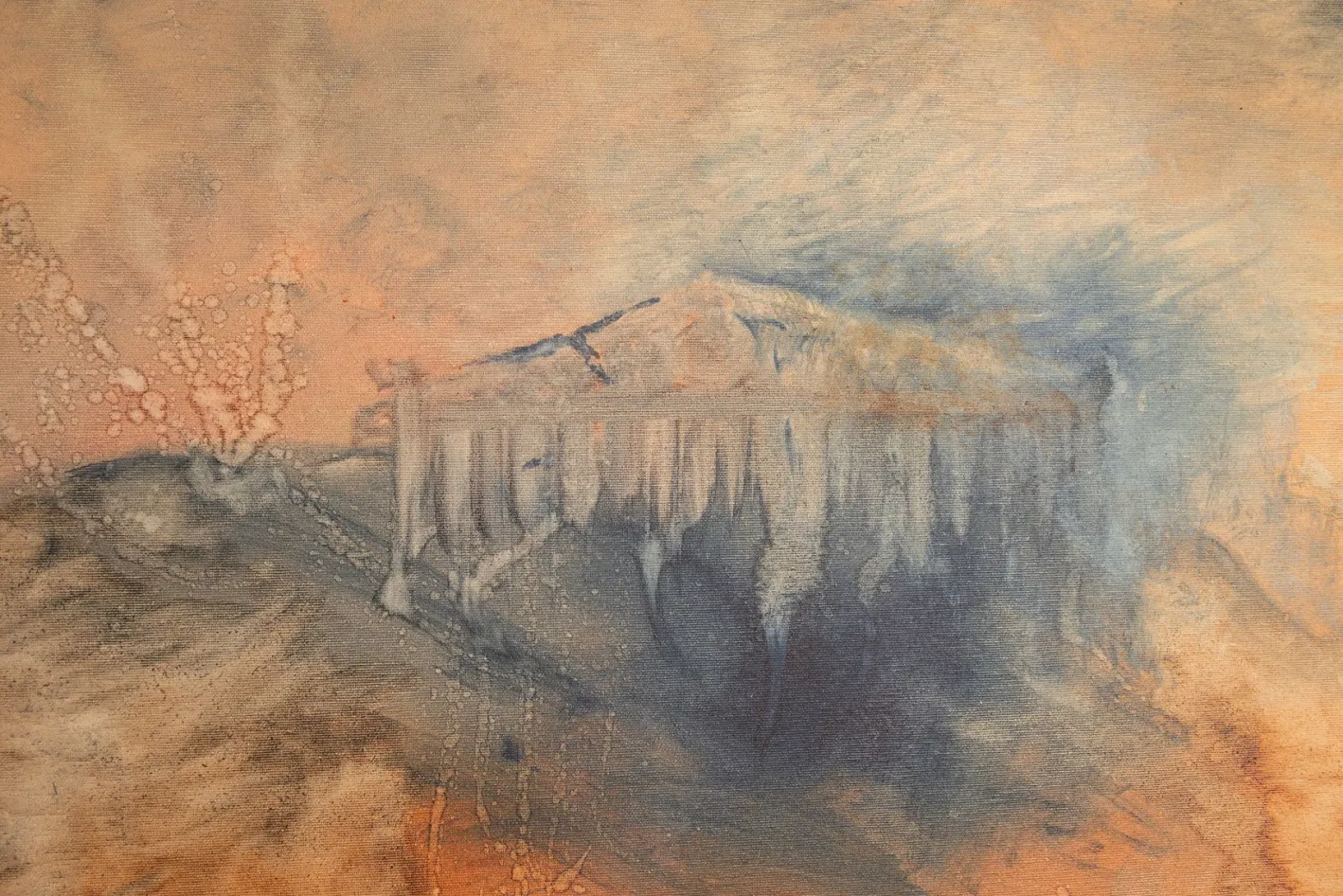 S. Martiny, Abstrakte Landschaft, 1987, Aquarell