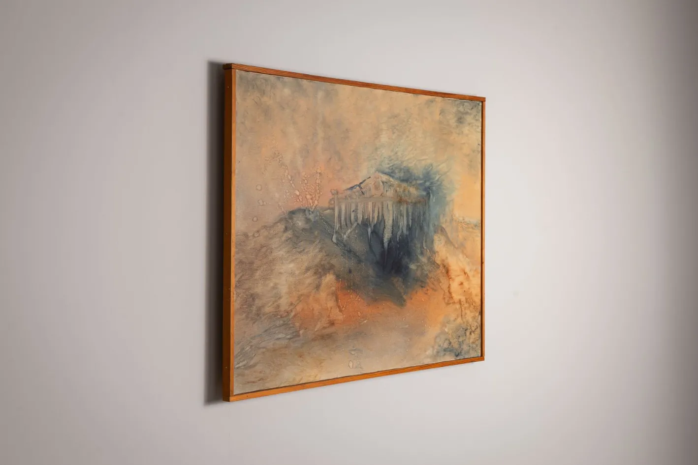 S. Martiny, Abstrakte Landschaft, 1987, Aquarell