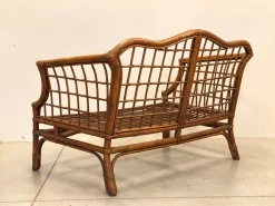 Sofa aus Korbgeflecht und Bambus, 1970er