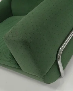 Sofa & Sessel mit Stahlrohrgestell, 1970er, 3er Set
