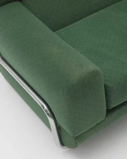 Sofa & Sessel mit Stahlrohrgestell, 1970er, 3er Set
