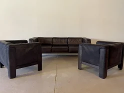 Sofa & Sessel von IP sit, 1980er, 3er Set