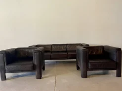 Sofa & Sessel von IP sit, 1980er, 3er Set