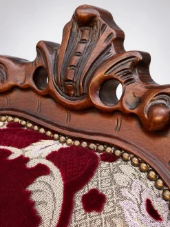 Sofa und Sessel im Louis XV Stil, 3er Set