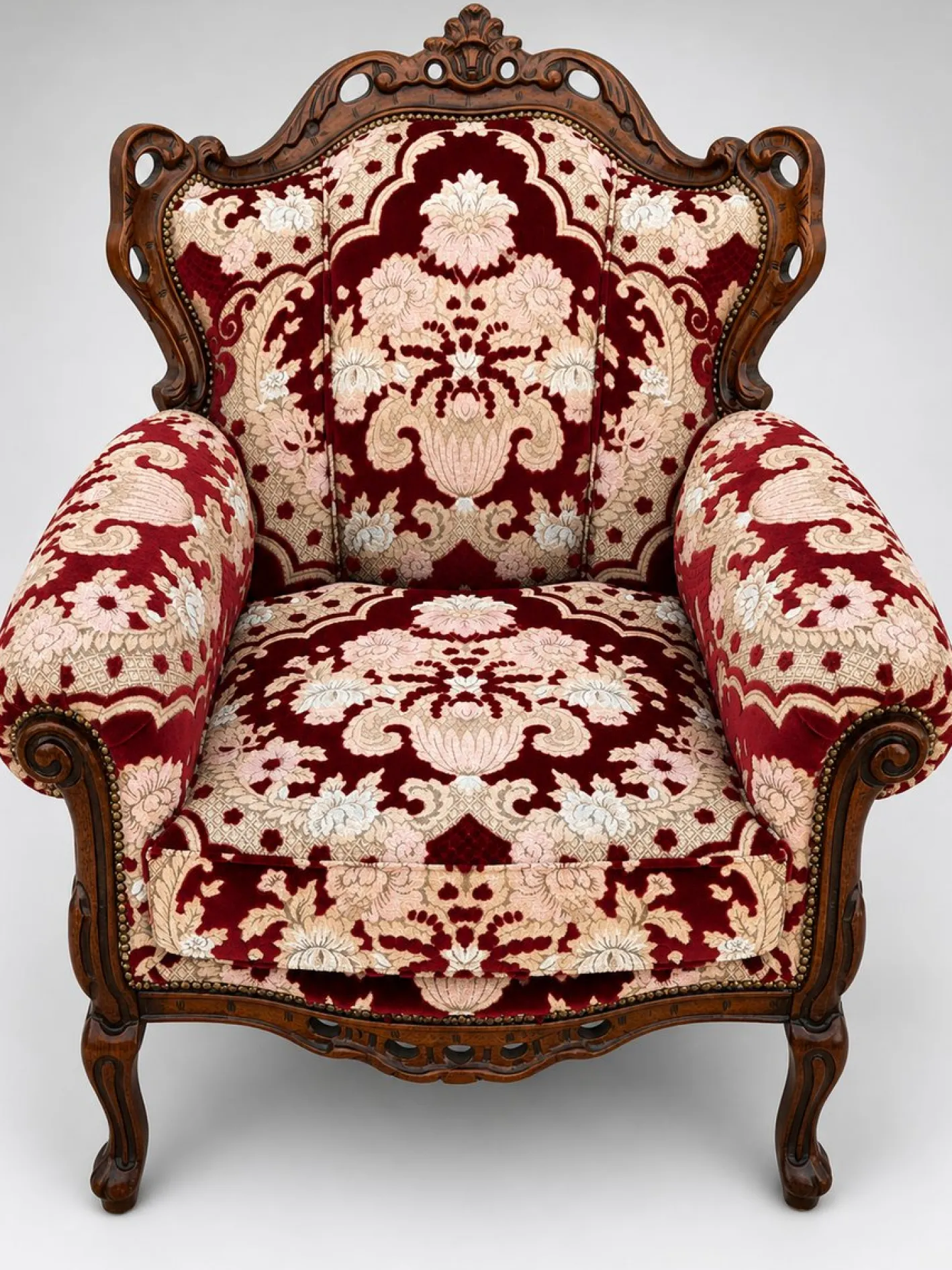 Sofa und Sessel im Louis XV Stil, 3er Set