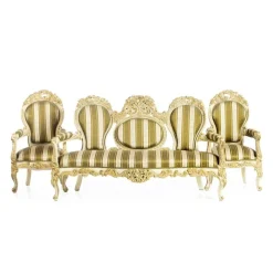 Sofa und Sessel, 19. Jh., 3er Set