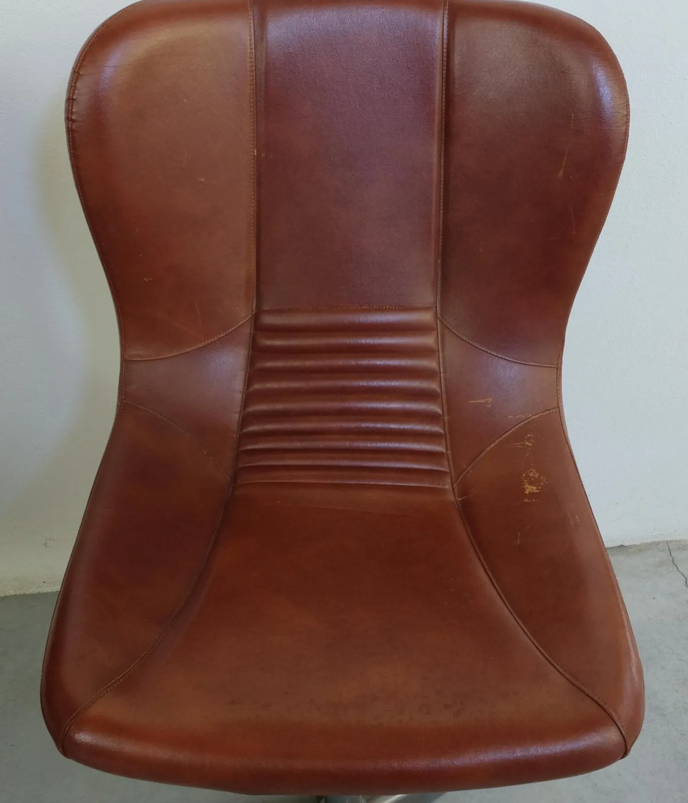 Space Age Drehsessel aus Öko-Leder, 1960er, 2er Set