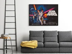 "Star Wars" Original britisches Vintage Quad Filmposter von Tom Chantrell, 1977