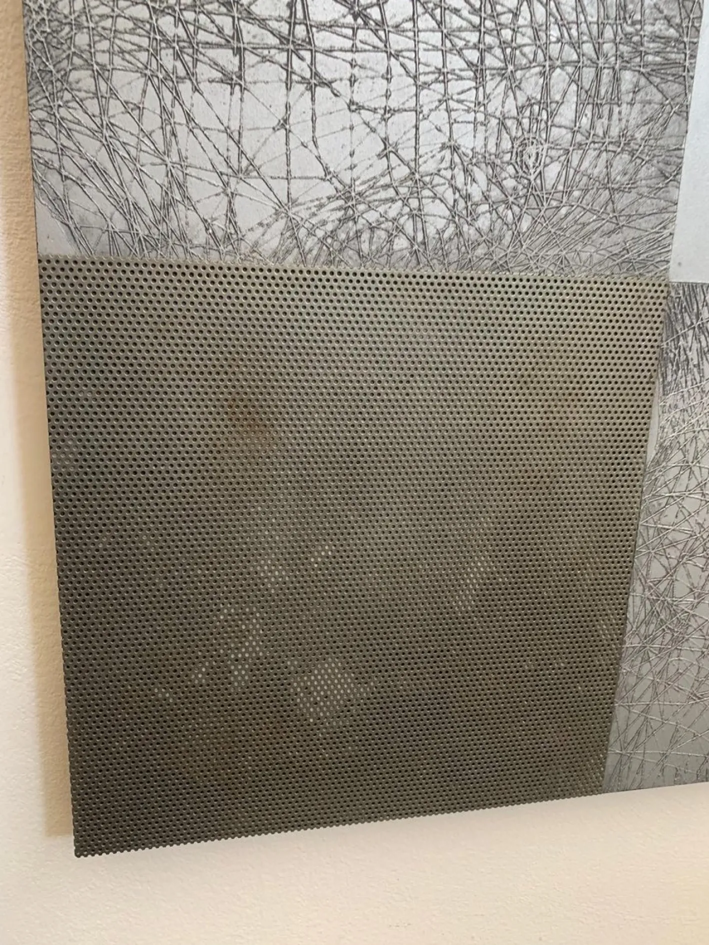 Stefano Bersani, Atomic Scan Relief on Panel, 2000er, Lithographien auf Metall