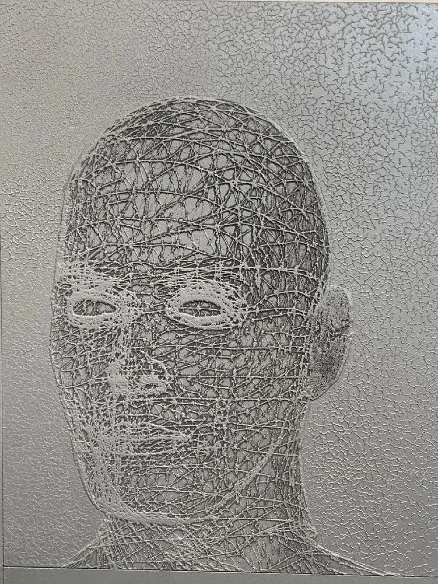 Stefano Bersani, Atomic Scan Relief on Panel, 2000er, Lithographien auf Metall