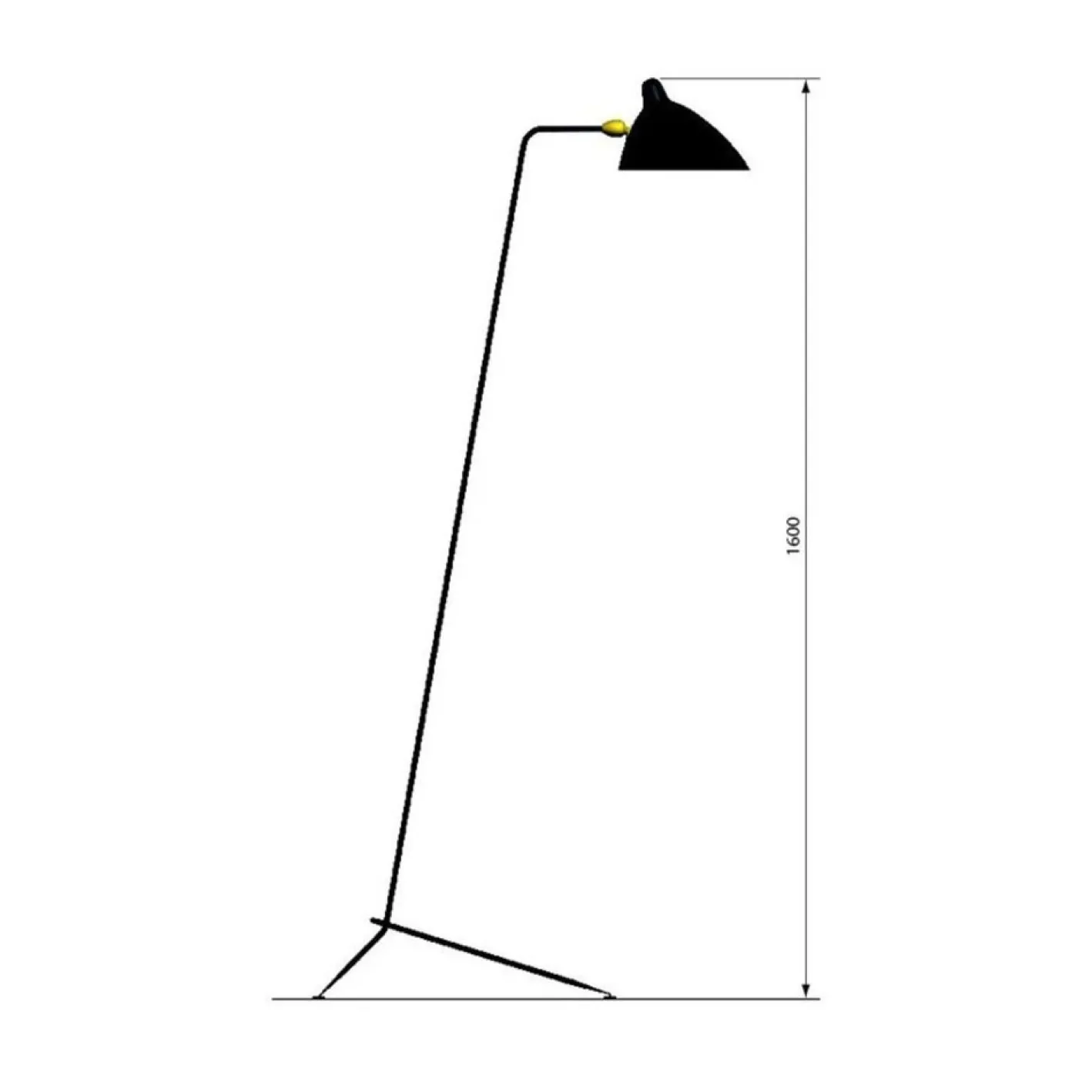 Stehlampe von Serge Mouille