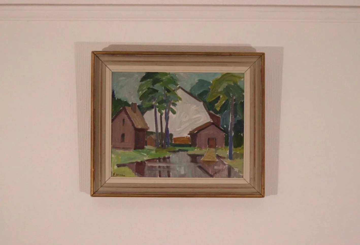 Sven Linder, Uppsala, 1960er, Öl auf Leinwand, Gerahmt