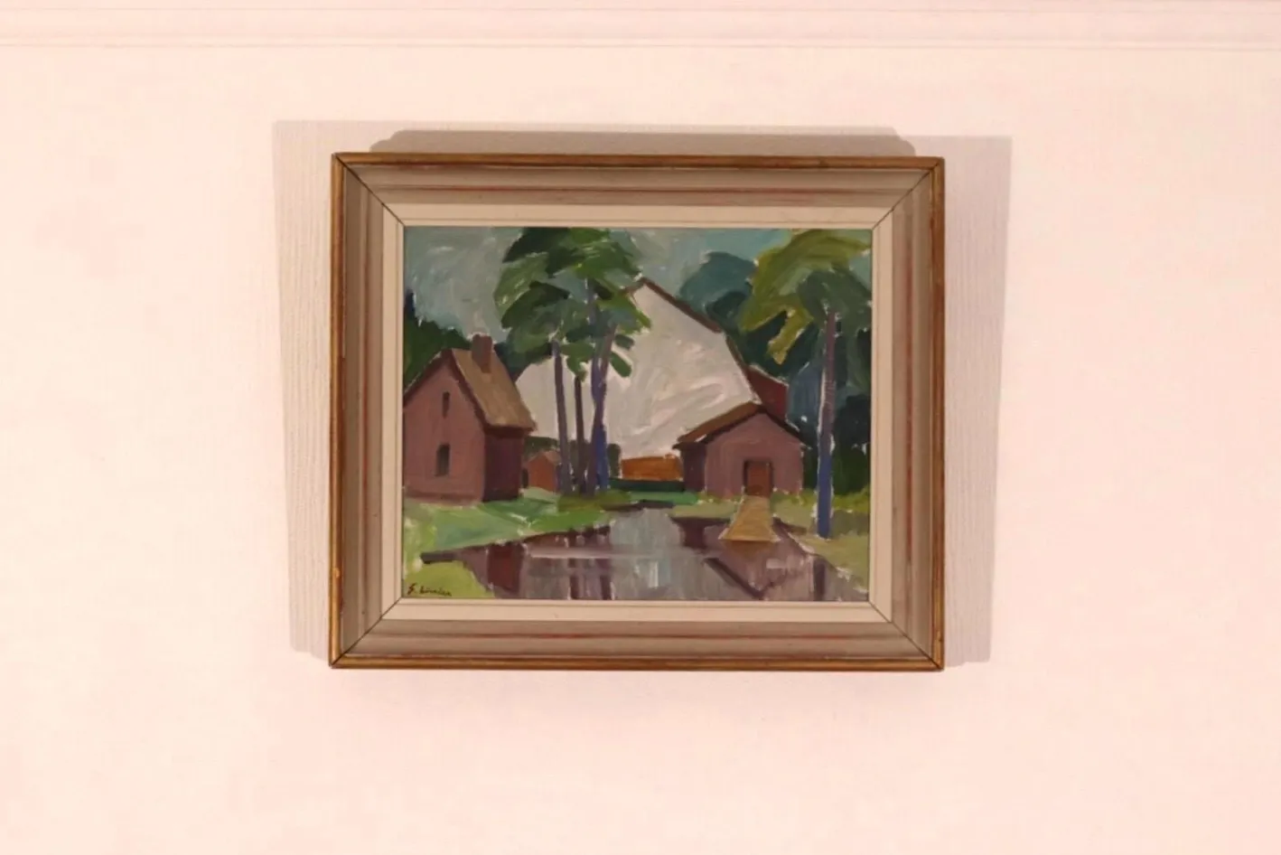 Sven Linder, Uppsala, 1960er, Öl auf Leinwand, Gerahmt
