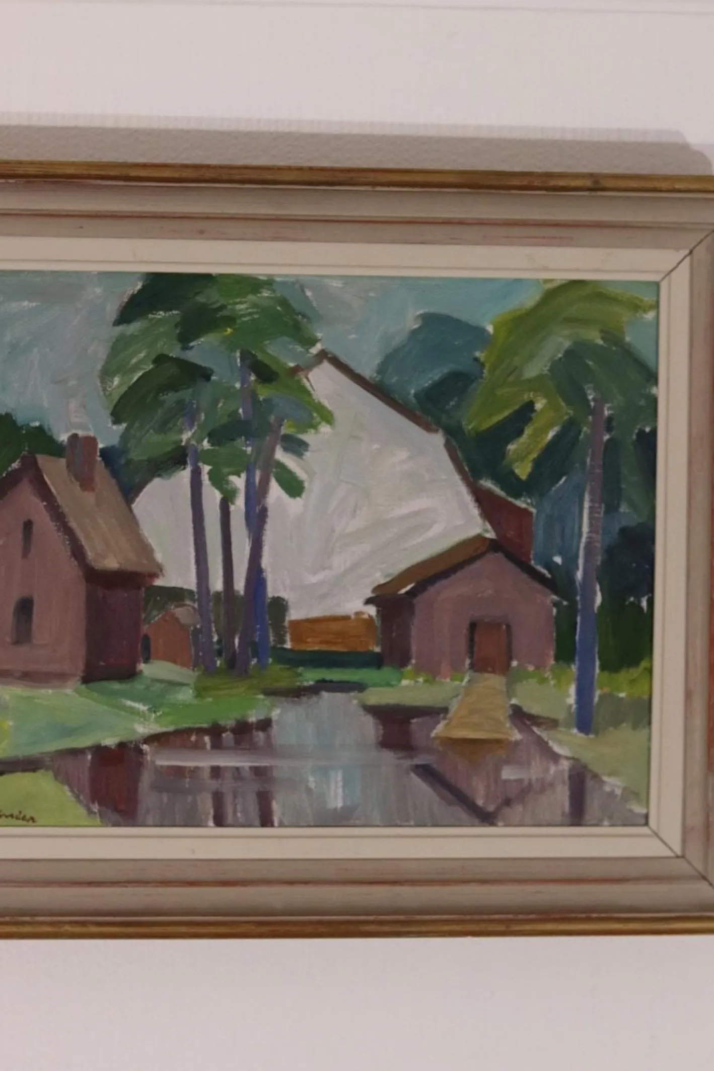 Sven Linder, Uppsala, 1960er, Öl auf Leinwand, Gerahmt
