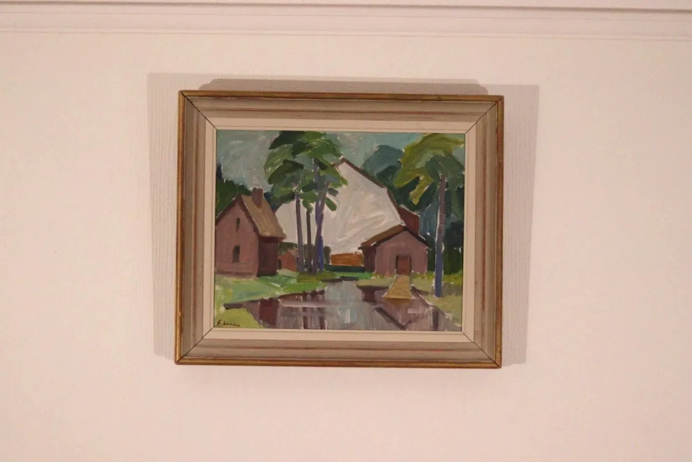 Sven Linder, Uppsala, 1960er, Öl auf Leinwand, Gerahmt