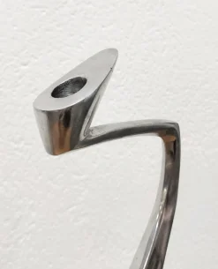 Swan Kerzenhalter aus Aluminium von Matthew Hilton für SCP England, 1987, 2er Set