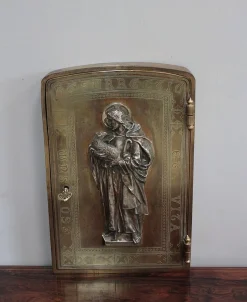 Tabernakeltür aus Bronze, 19. Jh.