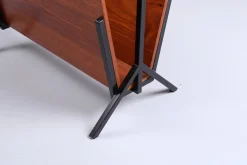 Teak & Schwarzer Zeitschriftenständer von Cees Braakman für Pastoe, 1950er