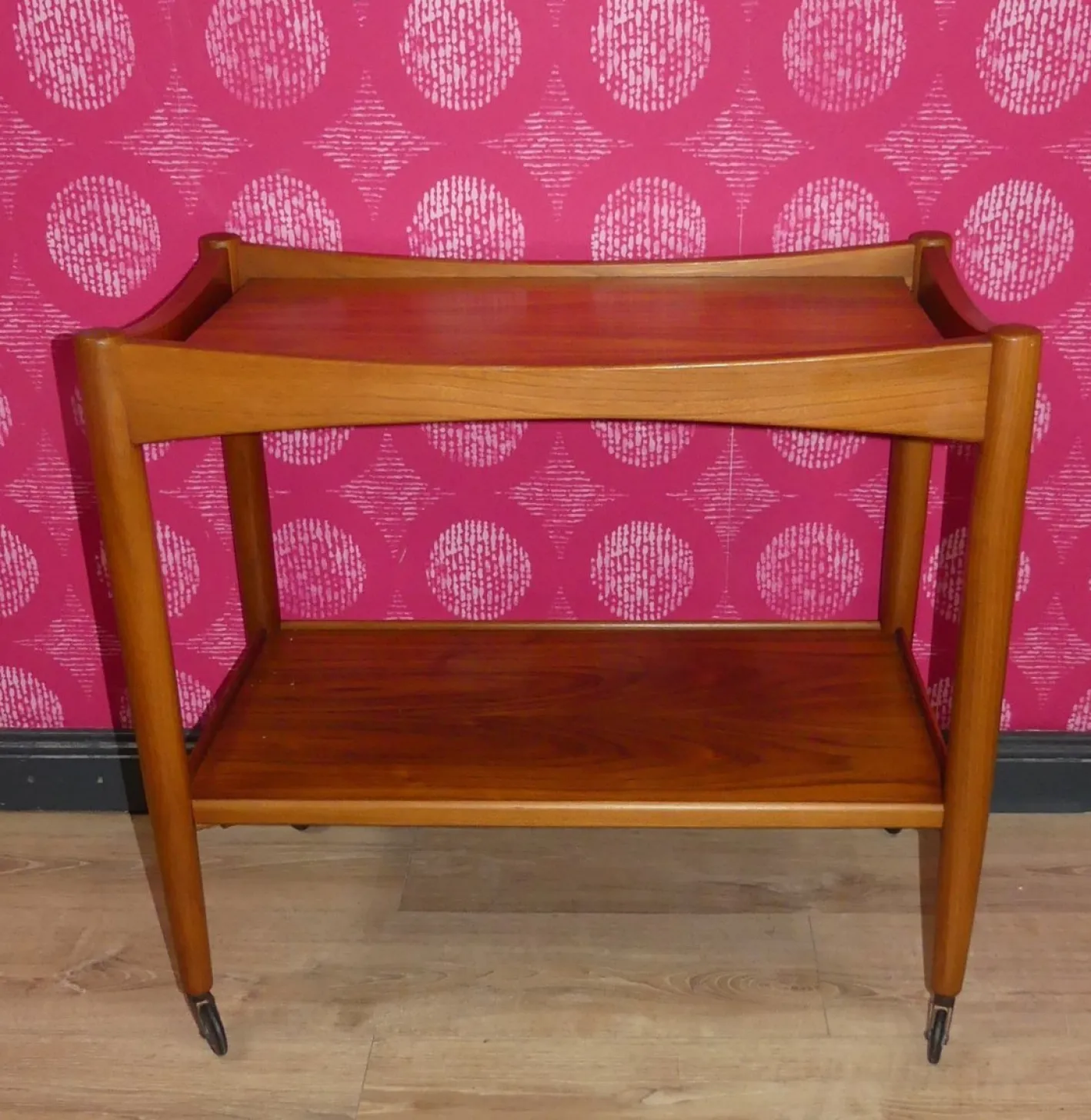 Teak Servierwagen, 1960er