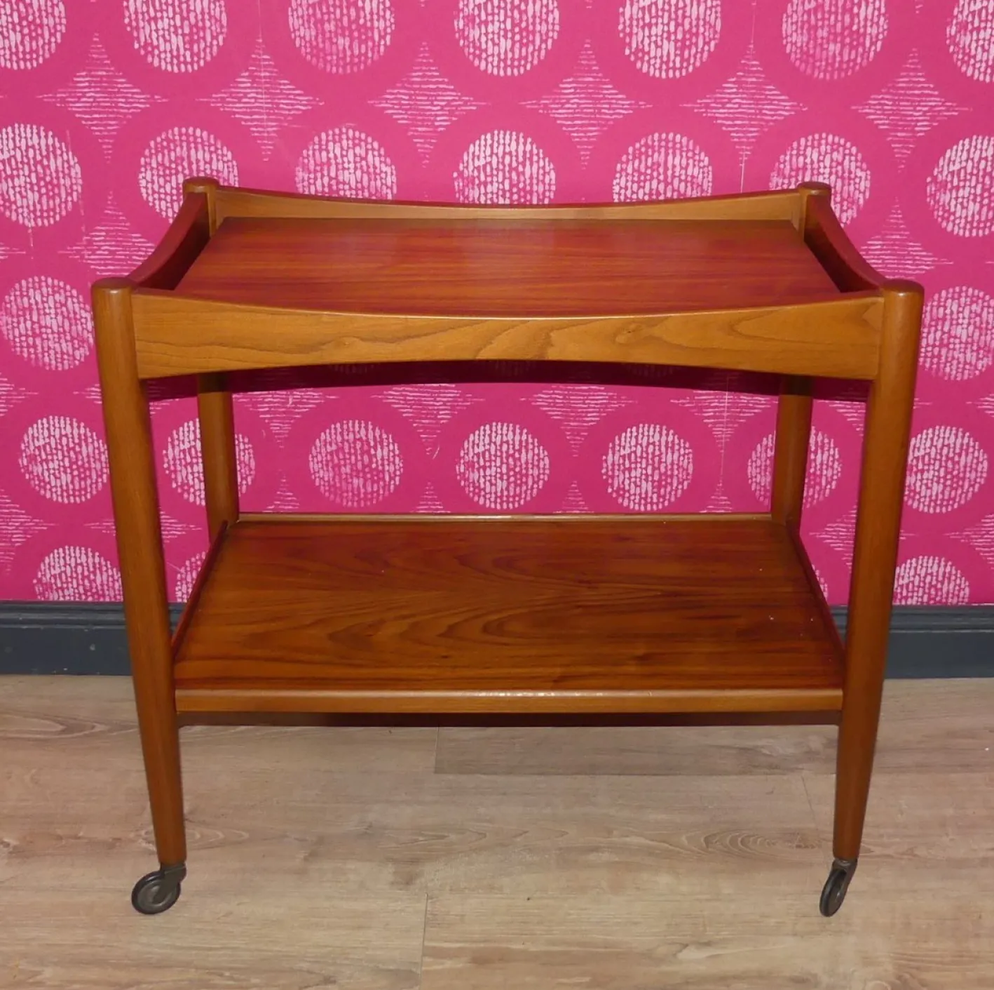 Teak Servierwagen, 1960er