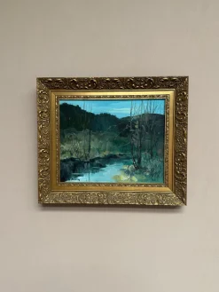 Tedde Rhodin, Herbstlandschaft von Småland, 1979, Öl auf Leinwand, gerahmt