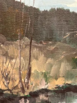 Tedde Rhodin, Herbstlandschaft von Småland, 1979, Öl auf Leinwand, gerahmt