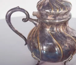 Teeservice aus Metall & Silber, 1890er, 3 . Set