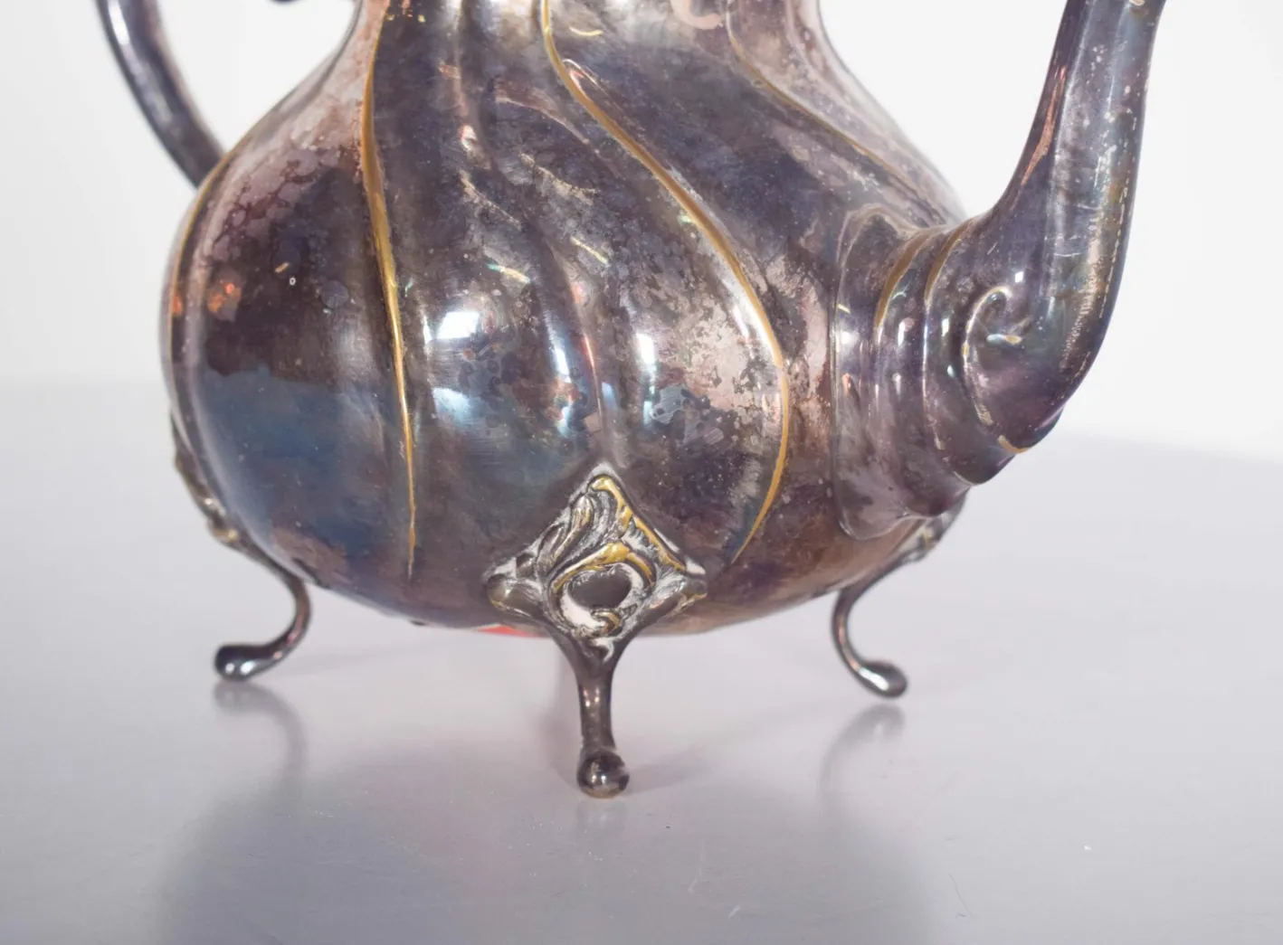 Teeservice aus Metall & Silber, 1890er, 3 . Set