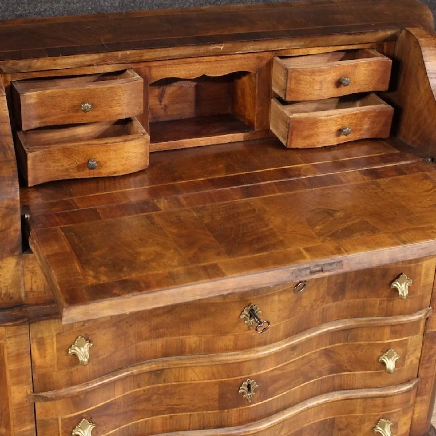 20th Century Inlaid Italian Bureau, 1960