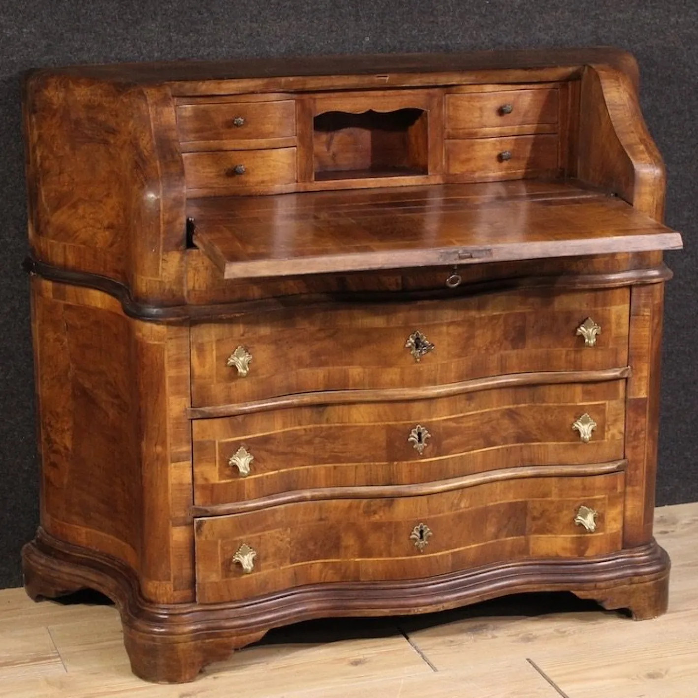 20th Century Inlaid Italian Bureau, 1960