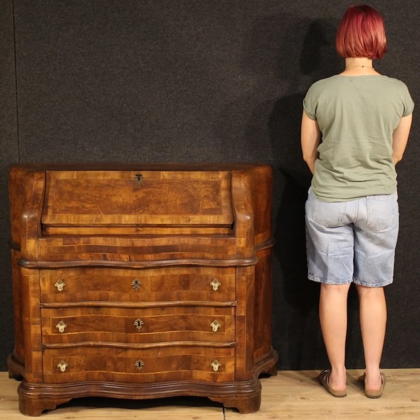 20th Century Inlaid Italian Bureau, 1960