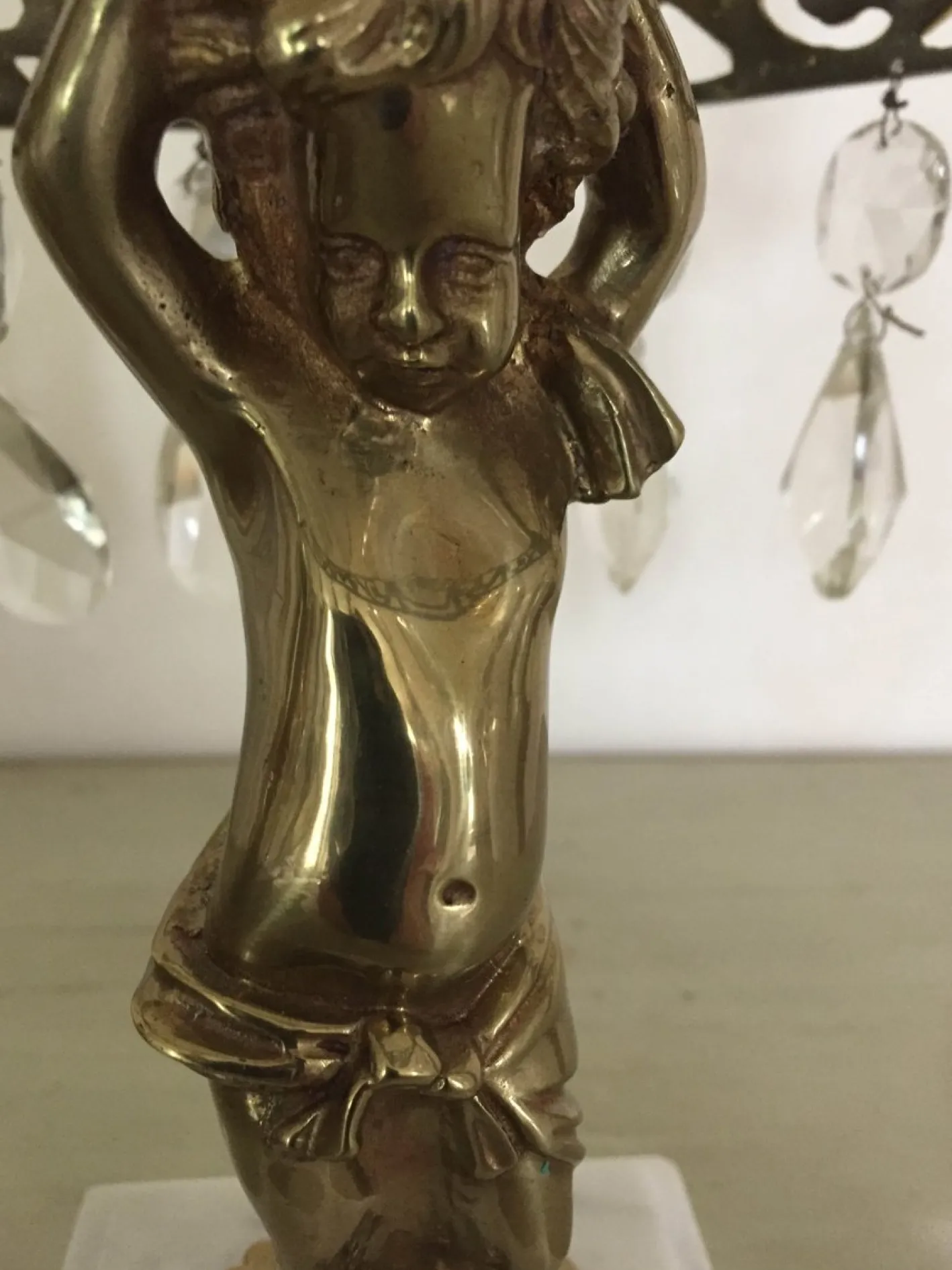 Tischkerzenhalter mit Jagdfigur, 1880er