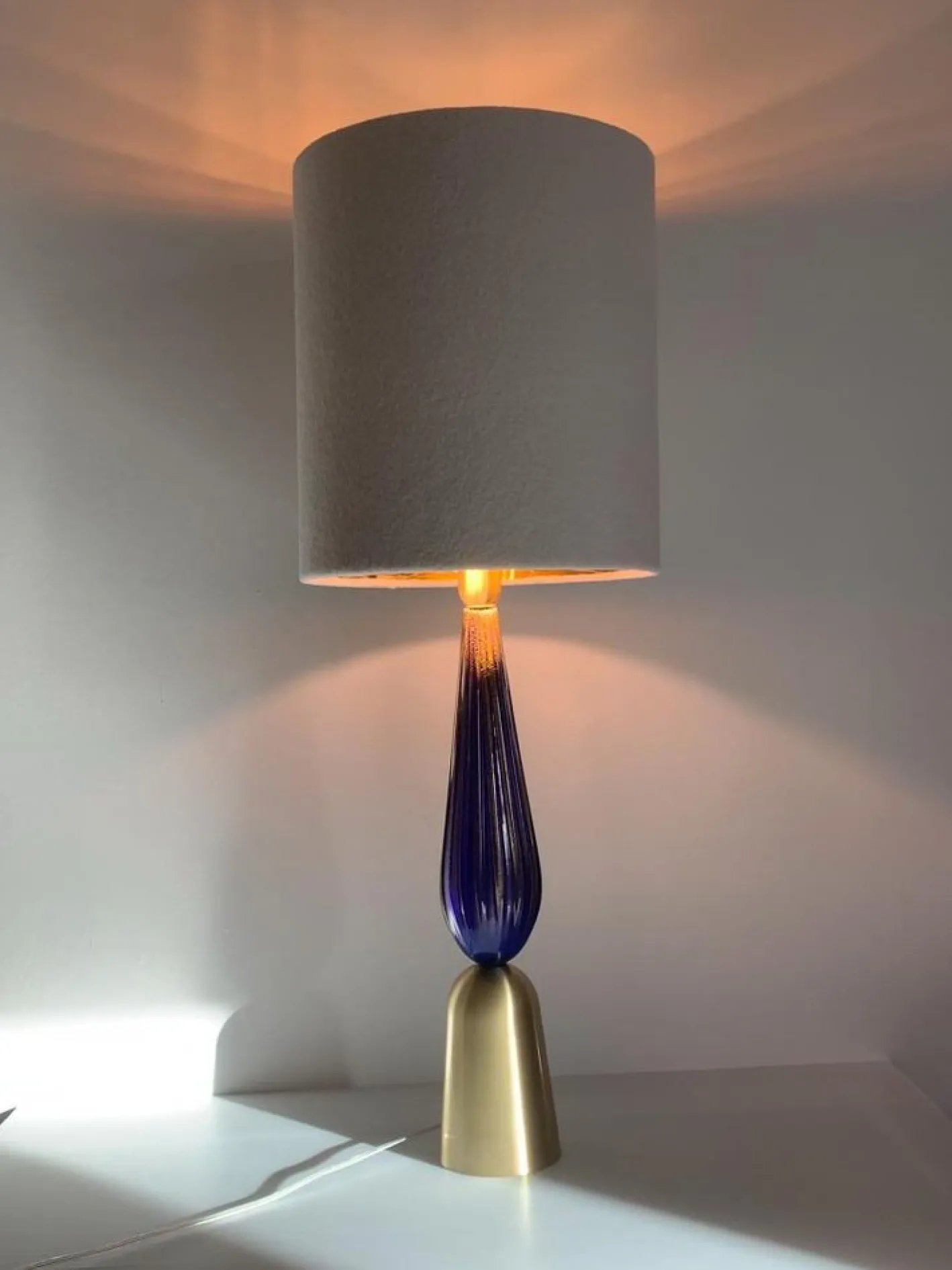 Tischlampen aus Muranoglas von Simoeng, 2er Set
