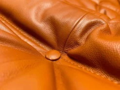 Togo Leder 3-Sitzer Sofa von Michel Ducaroy für Ligne Roset, 1992