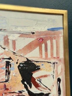 Tore Hultcrantz, Komposition, 1960er, Öl auf Leinwand, Gerahmt