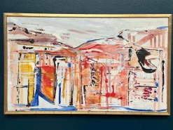 Tore Hultcrantz, Komposition, 1960er, Öl auf Leinwand, Gerahmt