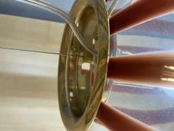 Transparente braune Kugel Hängelampe aus Muranoglas von Simoeng